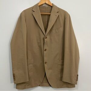 Boglioli Beige Stretch Cotton Blazer Made in Italy Size EU52